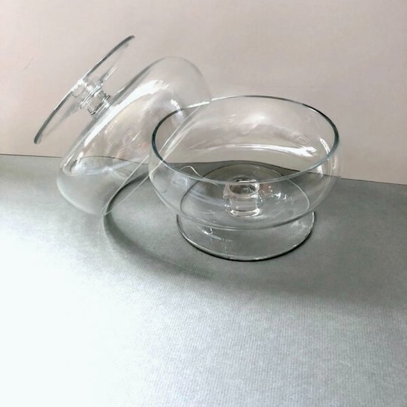 4 piece glass serving containers, Cookie or chips serving set - Picture 3 of 11